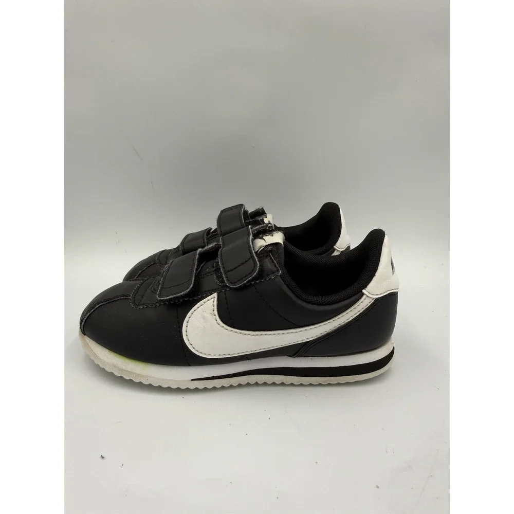 NIKE CORTEZ BASIC SL (PSV) 904767-001 BLACK/WHITE KIDS SNEAKER Sz 13C